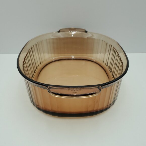 Corning Vision 4 Quart Oval Roaster Visions Amber Dutch Oven Covered Casserole - Picture 3 of 14